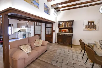 Zona de estar de Casa l'Escorretger