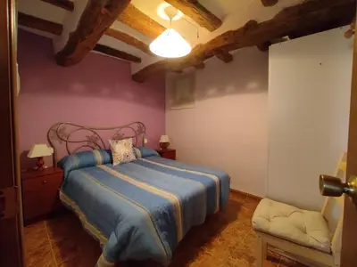 Cama o camas de una habitación en Casa Vall Bona