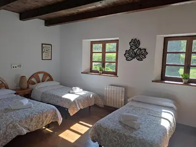 Cama o camas de una habitación en Apartamento de la Marmota
