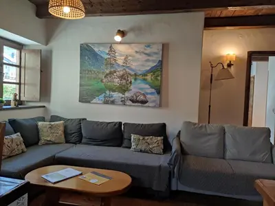 Zona de estar de Apartamento de la Marmota