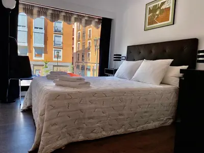Cama o camas de una habitación en LC Apartamentos César Augusto