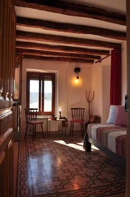 Cama o camas de una habitación en Dos Arcos Usana