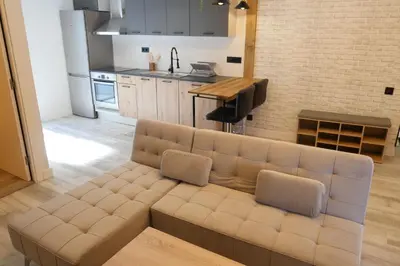 Una cocina o zona de cocina en Rita, apartament ideal per a dos