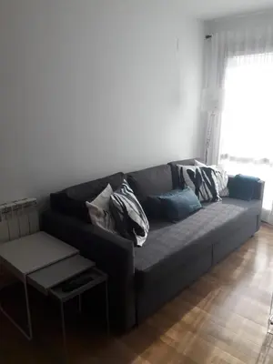 Zona de estar de Agradable apartamento con jardín privado en Cerler