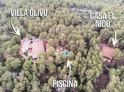 Plano de AldeaMia, Forest, mountain view, beach at 8 min