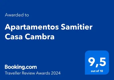 Certificado, premio, señal o documento que está expuesto en Apartamentos Samitier Casa Cambra
