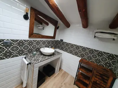 Una cocina o zona de cocina en Casa Rural Hospitalero