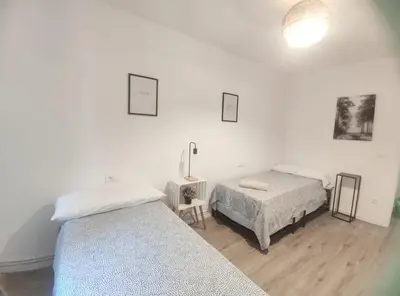 Cama o camas de una habitación en Apartamento Cameros