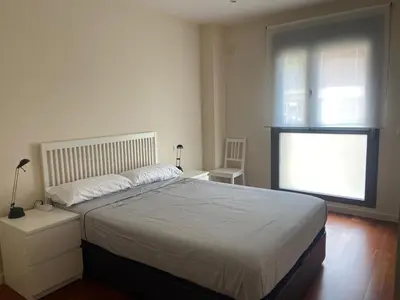 Cama o camas de una habitación en Apartamento Pirineos, Urb Las Margas Golf