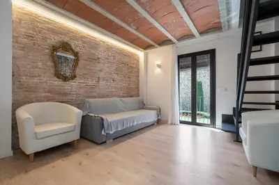 Zona de estar de Hauzify I Apartaments Montblanc