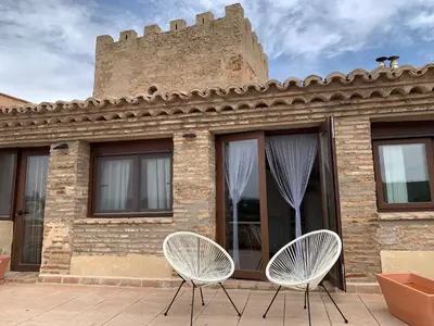 Un patio o zona al aire libre en Castillo de Bulbuente de Luis Zueco