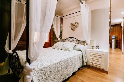 Cama o camas de una habitación en Capricho de Vidania