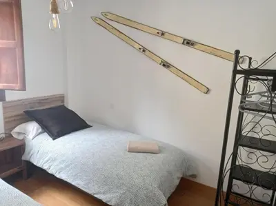 Cama o camas de una habitación en Apartamento Albareda