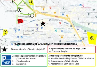 Certificado, premio, señal o documento que está expuesto en Ático en Monzón