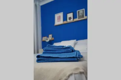 Cama o camas de una habitación en Apartamento Único en Plaza del Pilar