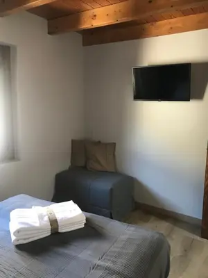 Cama o camas de una habitación en Parada de Txambonet 2