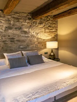 Cama o camas de una habitación en Casa Rural Aracanciás