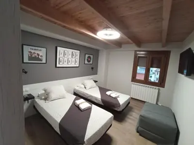 Cama o camas de una habitación en Parada de Txambonet 3