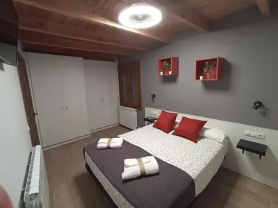 Cama o camas de una habitación en Parada de Txambonet 3