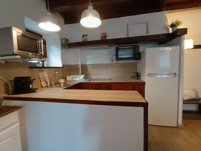 Una cocina o zona de cocina en Inmocyma Residencial Linsoles-Valle de Benasque