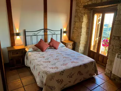 Cama o camas de una habitación en Casa Rural Las Migas