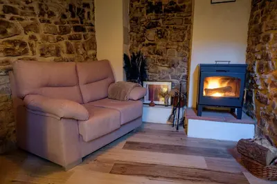Zona de estar de El Forn de Freixenet - Casa Rural Completa