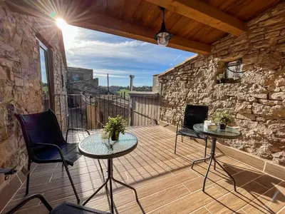 Un balcón o terraza de El Forn de Freixenet - Casa Rural Completa
