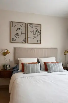 Cama o camas de una habitación en El Torreón del Pilar. Opción de parking