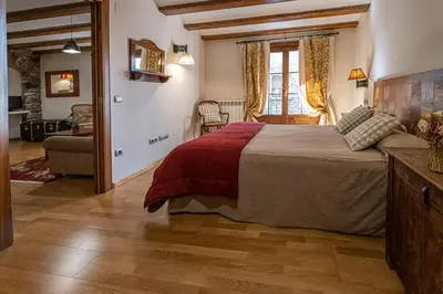 Cama o camas de una habitación en Casa - Chalet Posets con 3 dormitorios