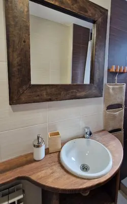 Un baño de Apartamento centro de Sallent con WIFI