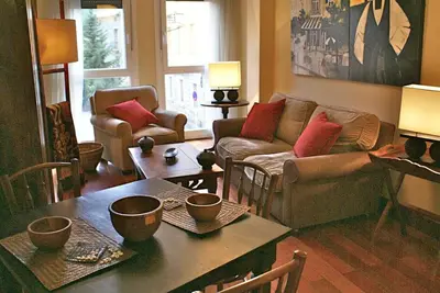 Zona de estar de Apartamento Lola2 Boltaña