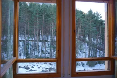 El refugio de la ardilla, apartamento Canfranc-estacion en invierno
