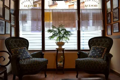 Zona de estar de Hostal Santa Agueda