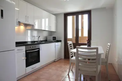 Una cocina o zona de cocina en Apartamentos Irati Garralda