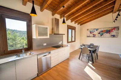 Una cocina o zona de cocina en Chalten Apartamento