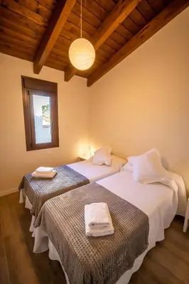 Cama o camas de una habitación en Chalten Apartamento