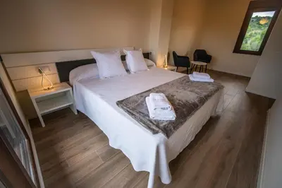 Cama o camas de una habitación en Chalten Apartamento