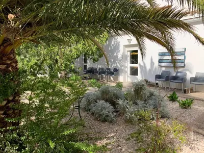 Jardín al aire libre en Ermita del Carmen Híjar