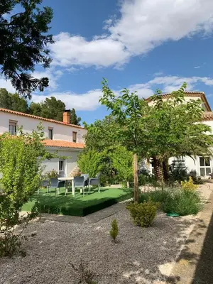 Jardín al aire libre en Ermita del Carmen Híjar