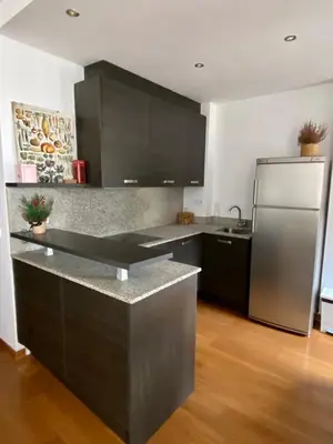 Una cocina o zona de cocina en Apartamento Los Altos de Escarrilla dos habitaciones y dos baños, FORMIGAL-PANTICOSA