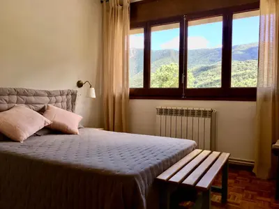 Cama o camas de una habitación en Apartament familiar - Els Encantats - Espot