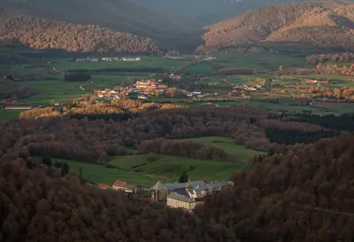 Paisaje cerca de este albergue