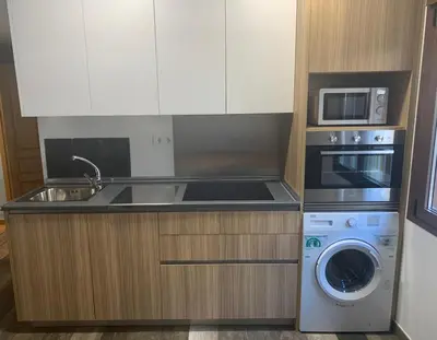 Una cocina o zona de cocina en Dúplex Rural Casa Bergua