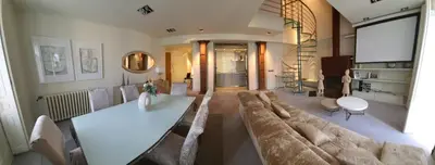 Zona de estar de Lujoso duplex en la Plaza del Ayuntamiento
