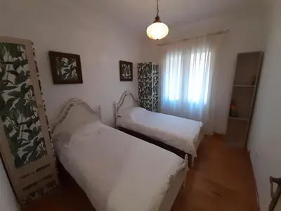 Cama o camas de una habitación en Acogedor piso en pleno centro de Zaragoza