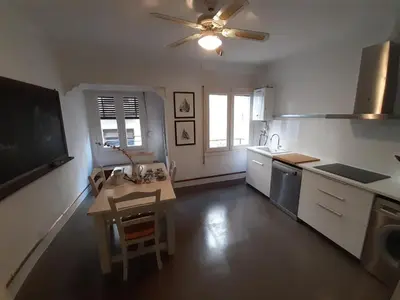 Una cocina o zona de cocina en Acogedor piso en pleno centro de Zaragoza