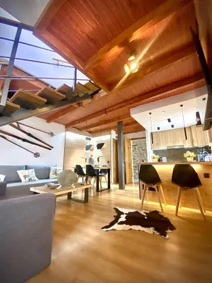 Zona de estar de CAL DOMÈNEC RIALP - Dúplex con encanto - Se admiten mascotas