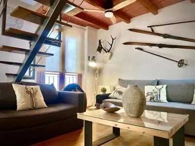Zona de estar de CAL DOMÈNEC RIALP - Dúplex con encanto - Se admiten mascotas