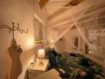 Cama o camas de una habitación en El Secret de la LLegenda El Drac