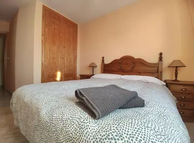Cama o camas de una habitación en Bisaurin Jaca